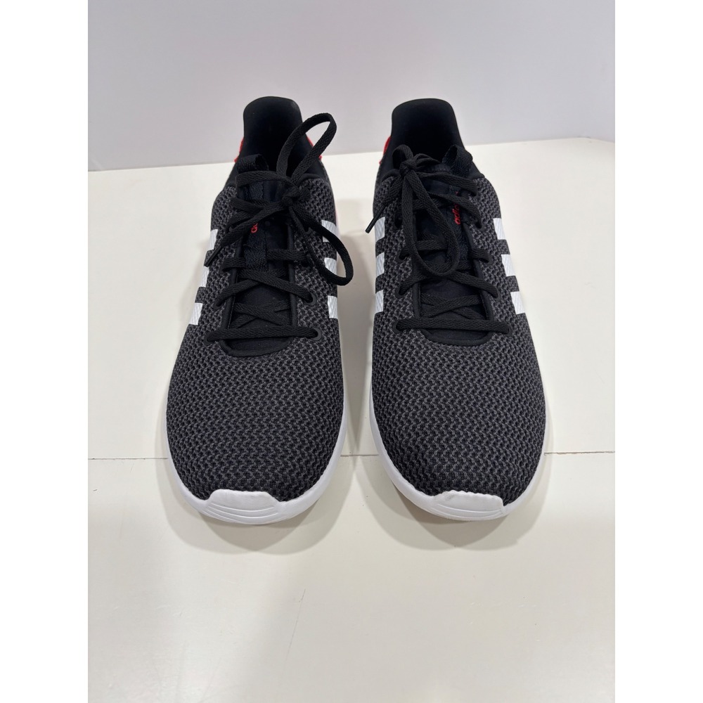 Adidas Cloudfoam Mens 11 Running Shoes Black Red White Mesh B43838 Sneaker - Picture 4 of 7